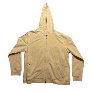 Zenergy Hoodie Women's 3 Beige Cotton Long Sleeve Stretch Y2K Sports Full Zip